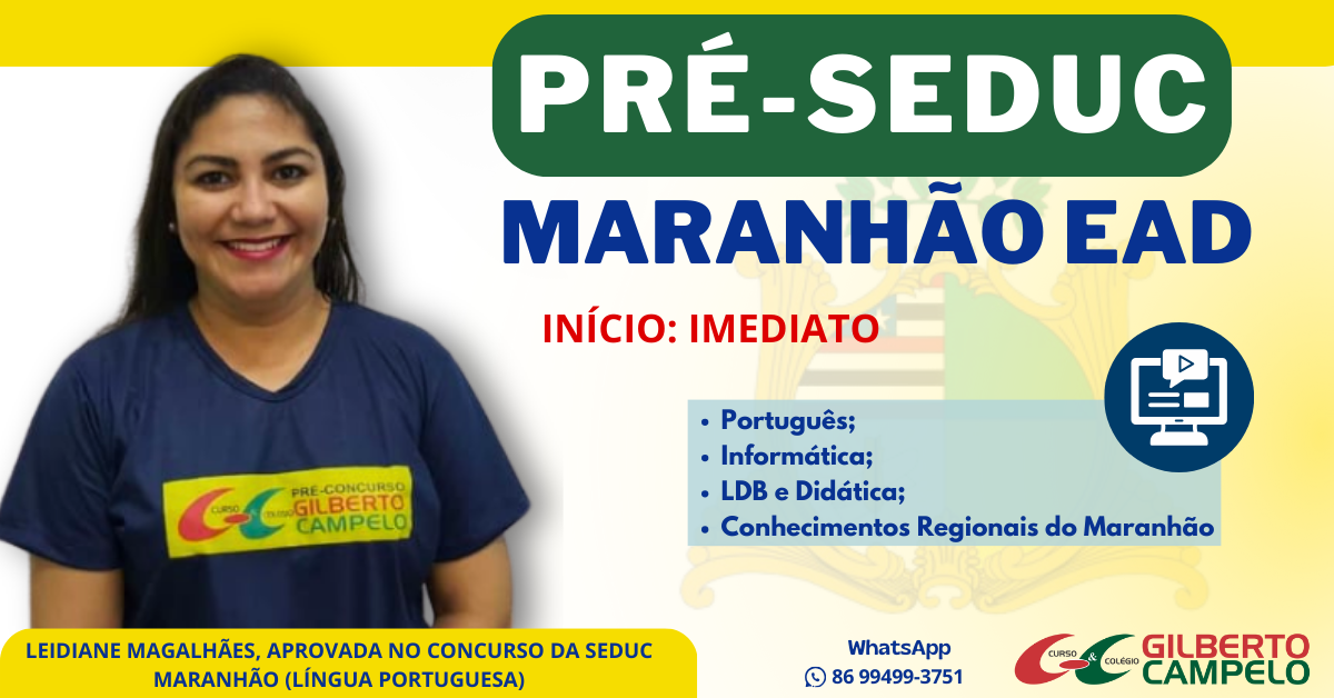 PRÉ-SEDUC/MARANHÃO – CURSO COMPLETO EAD